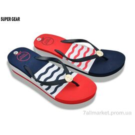 Фотография Вьетнамки женские Лето 01-1469 mix (16 пар р.36-41) "Super Gear" недорого оптом от прямого поставщика