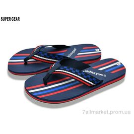 Фотография Вьетнамки мужские Лето A01-768 navy (10 пар р.40-45) "Super Gear" недорого оптом от прямого поставщика