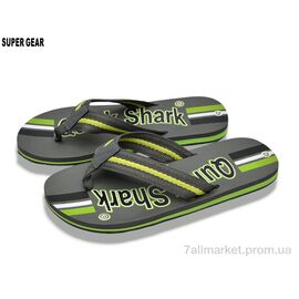 Фотография Вьетнамки мужские Лето A01-769 grey (10 пар р.40-45) "Super Gear" недорого оптом от прямого поставщика