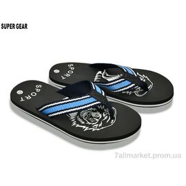 Фотография Вьетнамки мужские Лето A01-772 blue (10 пар р.40-45) "Super Gear" недорого оптом от прямого поставщика