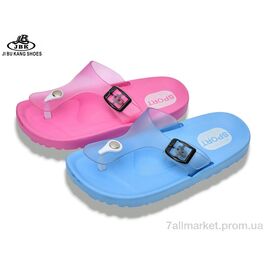 Шльопанці дитячі Літо 01-2467 pink-blue mix (12 пар р.30-35) "Jibukang" недорого оптом від прямого постачальника
