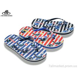 Шльопанці дитячі Літо 01-6505 mix (24 пар р.30-35) "Jibukang" недорого оптом від прямого постачальника