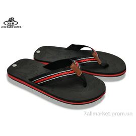 Фотография Вьетнамки мужские Лето A01-767 black (10 пар р.40-45) "Jibukang" недорого оптом от прямого поставщика