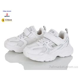 Кросівки дитячі модні Весна/осінь LB824-1 white (6 пар р.26-31) "Clibee-Doremi" недорого оптом від прямого постачальника