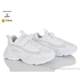 Кросівки дитячі модні Весна/осінь G1851P white (6 пар р.32-37) "Clibee-Doremi" недорого оптом від прямого постачальника