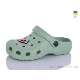 Фотография Кроксы детские летние Лето 017 олива (6 пар р.30-35) "Inblue" недорого оптом от прямого поставщика