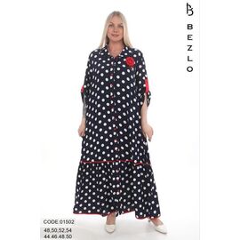 Сукня літня жіноча 01502 black р.54-60 "Alberk" недорого оптом від прямого постачальника