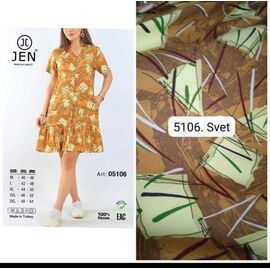 Сукня літня жіноча 5106 orange р.46-54 "Alberk" недорого оптом від прямого постачальника