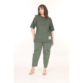 Фотография Костюм женский 4508 khaki р.56-62 "Alberk" недорого оптом от прямого поставщика