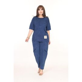 Фотография Костюм женский 4508 blue р.56-62 "Alberk" недорого оптом от прямого поставщика