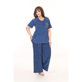 Костюм жіночий AL63 blue р.50-56 "Alberk" недорого оптом від прямого постачальника