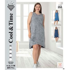 Сукня літня жіноча 255 l.blue р.2XL-5XL "Alberk" недорого оптом від прямого постачальника