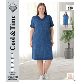 Сукня літня жіноча 259 navy р.2XL-5XL "Alberk" недорого оптом від прямого постачальника