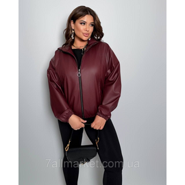 Куртка жіноча на блискавці екошкіра на підкладці р 46-60 "LADA" недорого від прямого постачальника