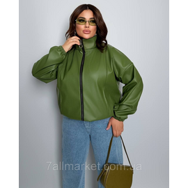 Куртка жіноча на блискавці екошкіра на підкладці р 46-60 "LADA" недорого від прямого постачальника
