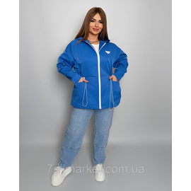 Вітровка жіноча на блискавці з капюшоном котон меморі р 46-60 "LADA" недорого від прямого постачальника