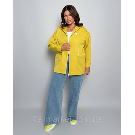 Вітровка жіноча на блискавці з капюшоном котон меморі р 46-60 "LADA" недорого від прямого постачальника