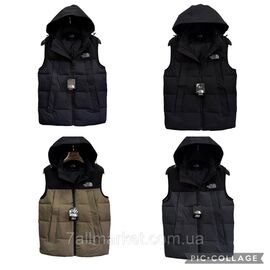 Жилетка чоловіча демісезонна Норт Фейс з капюшоном р-ри 48-56 (4цв) "SKAY" купити недорого від прямого постачальника