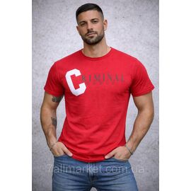 Фотография Футболка мужская CRIMINAL  р.M-2XL (2цв) "MODY" недорого оптом от прямого поставщика