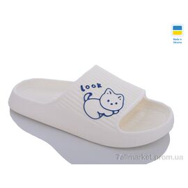 Фотография Шлепки женские облегченные Лето 104 білий (8 пар р.36-41) "Inblue" недорого оптом от прямого поставщика