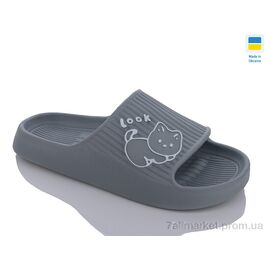 Фотография Шлепки женские облегченные Лето 104 т.сірий (8 пар р.36-41) "Inblue" недорого оптом от прямого поставщика