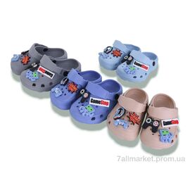 Крокси дитячі літні Літо 3193 mix (12 пар р.20-25) "Deshman" недорого оптом від прямого постачальника