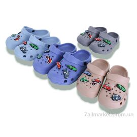 Крокси дитячі літні Літо 3191 mix (12 пар р.24-29) "Deshman" недорого оптом від прямого постачальника