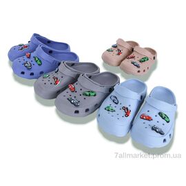 Крокси дитячі літні Літо 3192 mix (12 пар р.30-35) "Deshman" недорого оптом від прямого постачальника