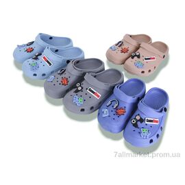 Крокси дитячі літні Літо 3195 mix (12 пар р.30-35) "Deshman" недорого оптом від прямого постачальника