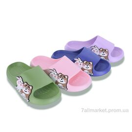 Шльопанці дитячі літні Літо 3180 mix (12 пар р.30-35) "Deshman" недорого оптом від прямого постачальника