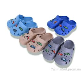 Фотография Кроксы детские летние Лето 3192 mix (12 пар р.30-35) "BABYSHOP" недорого оптом от прямого поставщика