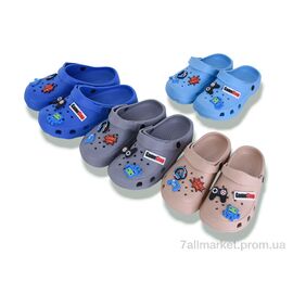 Фотография Кроксы детские летние Лето 3195 mix (12 пар р.30-35) "BABYSHOP" недорого оптом от прямого поставщика