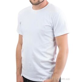 Фотография Футболка мужская Лето 216 білий (5 шт. р.сетка 2XL-6XL) "Алия" недорого оптом от прямого поставщика
