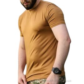 Фотография Футболка мужская Лето 213 койот (5 шт. р.сетка 2XL-6XL) "Алия" недорого оптом от прямого поставщика