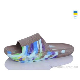 Фотография Шлепки женские облегченные Лето 024 кофе папуга (6 пар р.36-41) "SANLIN 2" недорого оптом от прямого поставщика