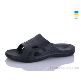 Шльопанці чоловічі пляжні Літо SV004 чорний (підкова) (8 пар р.40-46) "SANLIN 2" недорого оптом від прямого постачальника