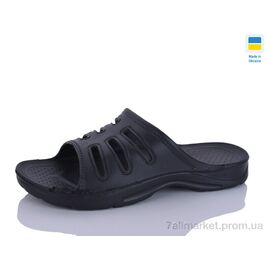 Шльопанці чоловічі пляжні Літо SV012 краб чорний (8 пар р.40-45) "SANLIN 2" недорого оптом від прямого постачальника