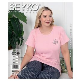 Піжама легка жіноча 62050 pink р.2XL-4XL "DONELLA" недорого оптом від прямого постачальника