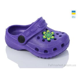 Крокси дитячі літні Літо H1 бузок (6 пар р.18-23) "SANLIN 2" недорого оптом від прямого постачальника