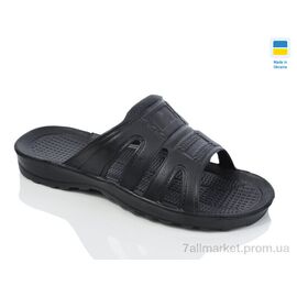 Шльопанці чоловічі пляжні Літо NB8 чорний (6 пар р.41-46) "Lot Shoes" недорого оптом від прямого постачальника