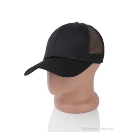 Кепка для чоловіків Літо 14-06 black (5 шт. р.сітка56-58) "TUZZI" недорого оптом від прямого постачальника