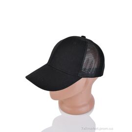 Кепка для чоловіків Літо 3-01 black (5 шт. р.сітка56-58) "TUZZI" недорого оптом від прямого постачальника