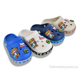 Фотография Кроксы детские летние Лето XR30 mix (12 пар р.30-35) "Soylu" недорого оптом от прямого поставщика