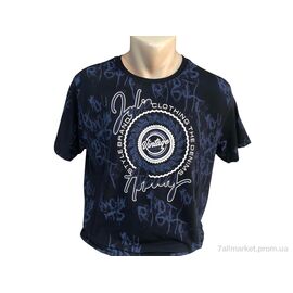 Фотография Футболка мужская Лето 23008 т.синій (4 шт. р.сетка M-2XL) "TurkishBrend" недорого оптом от прямого поставщика