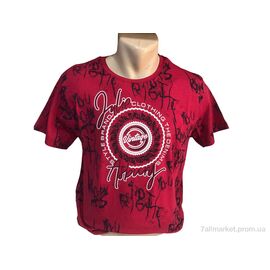 Фотография Футболка мужская Лето 23008 червоний (4 шт. р.сетка M-2XL) "TurkishBrend" недорого оптом от прямого поставщика