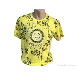 Фотография Футболка мужская Лето 23008 жовтий (4 шт. р.сетка M-2XL) "TurkishBrend" недорого оптом от прямого поставщика