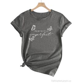 Футболка жіноча Літо 221 сірий (5 шт. р.сіткаM-3XL) "Алия" недорого оптом від прямого постачальника