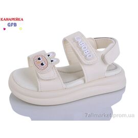 Босоніжки дитячі літні Літо T611-3 (8 пар р.23-28) "GFB-Канарейка" недорого оптом від прямого постачальника