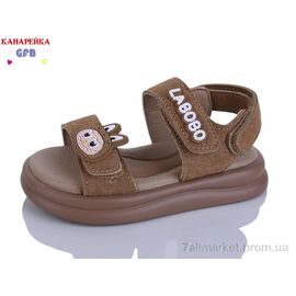 Босоніжки дитячі літні Літо T611-6 (8 пар р.23-28) "GFB-Канарейка" недорого оптом від прямого постачальника