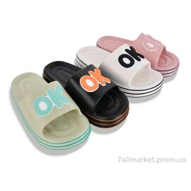 Фотография Шлепки женские облегченные Лето C42 mix (12 пар р.35-40) "SANLIN 2" недорого оптом от прямого поставщика